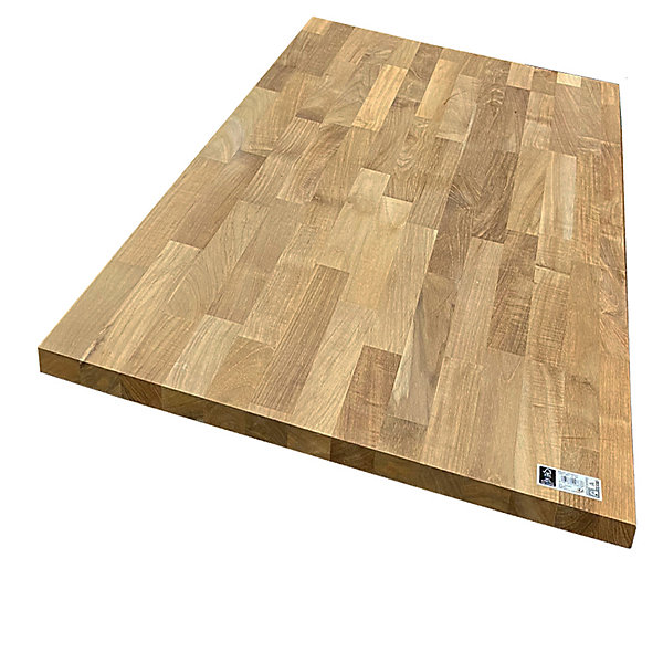 Panneau teck massif lamellé collé abouté 2410 x 1210 x 18 mm