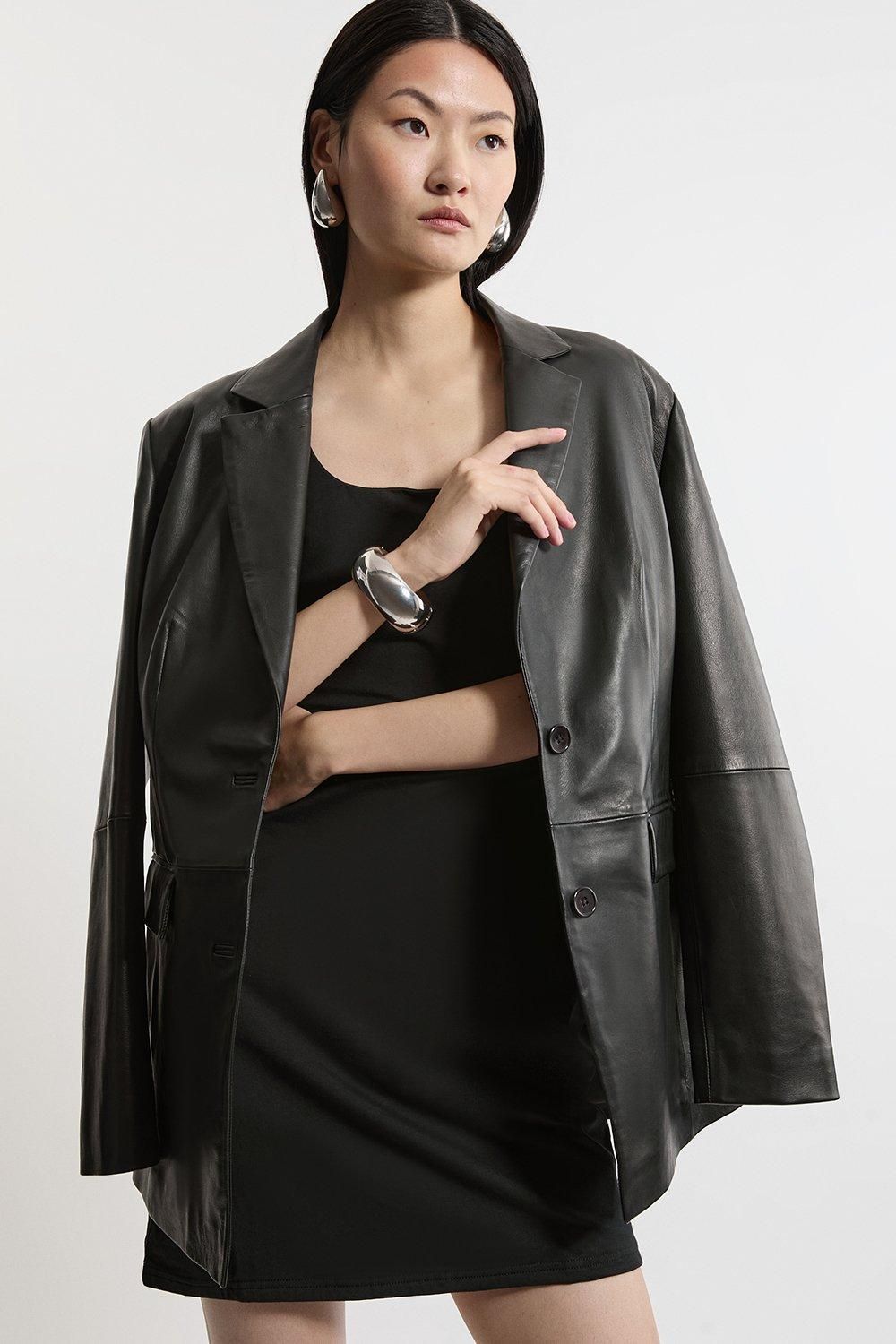 KarenMillen Stretch Cotton Jersey Strappy Mini Dress
