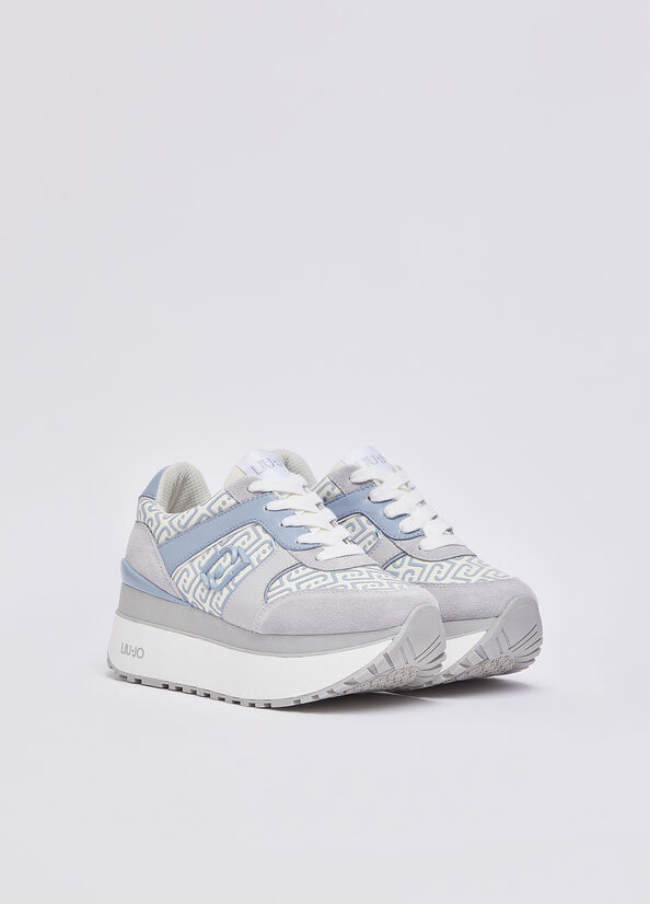 Sneakers super platform in monogram