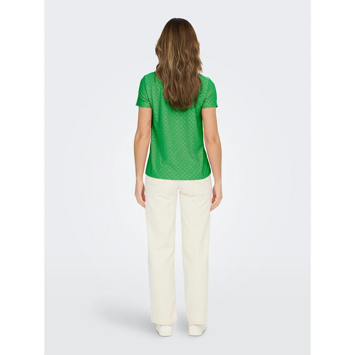 T-shirt en broderie anglaise