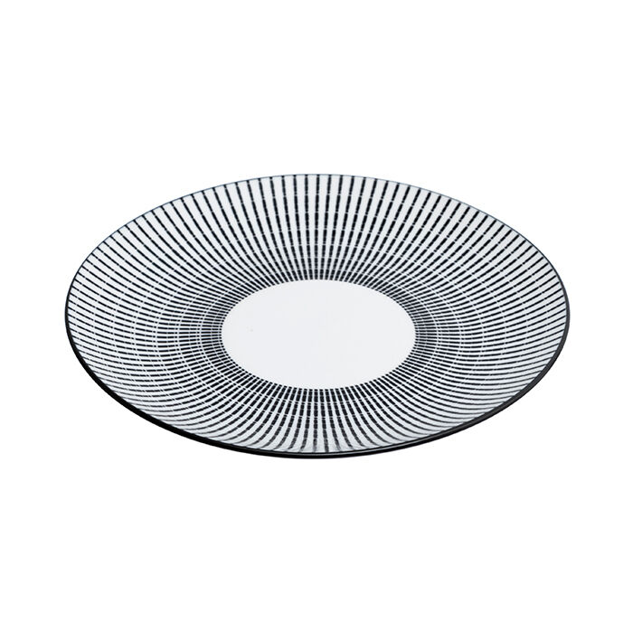 Prato de sobremesa 19cm LUNIS preto