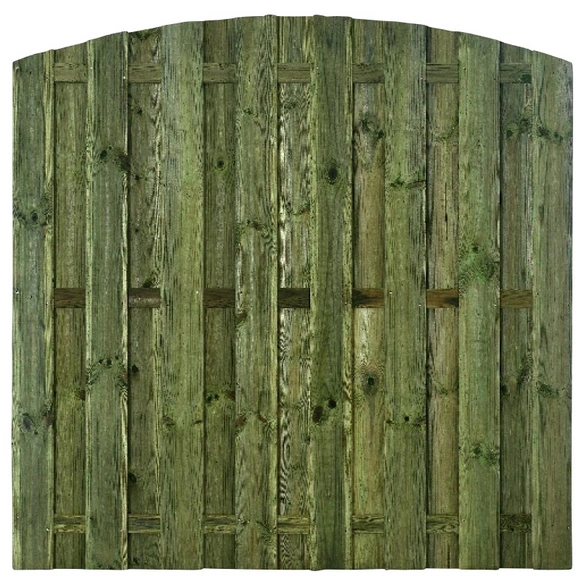 Bohlenzaun »Lolland«, Fichtenholz/Kiefernholz, HxL: 180 x 180 cm