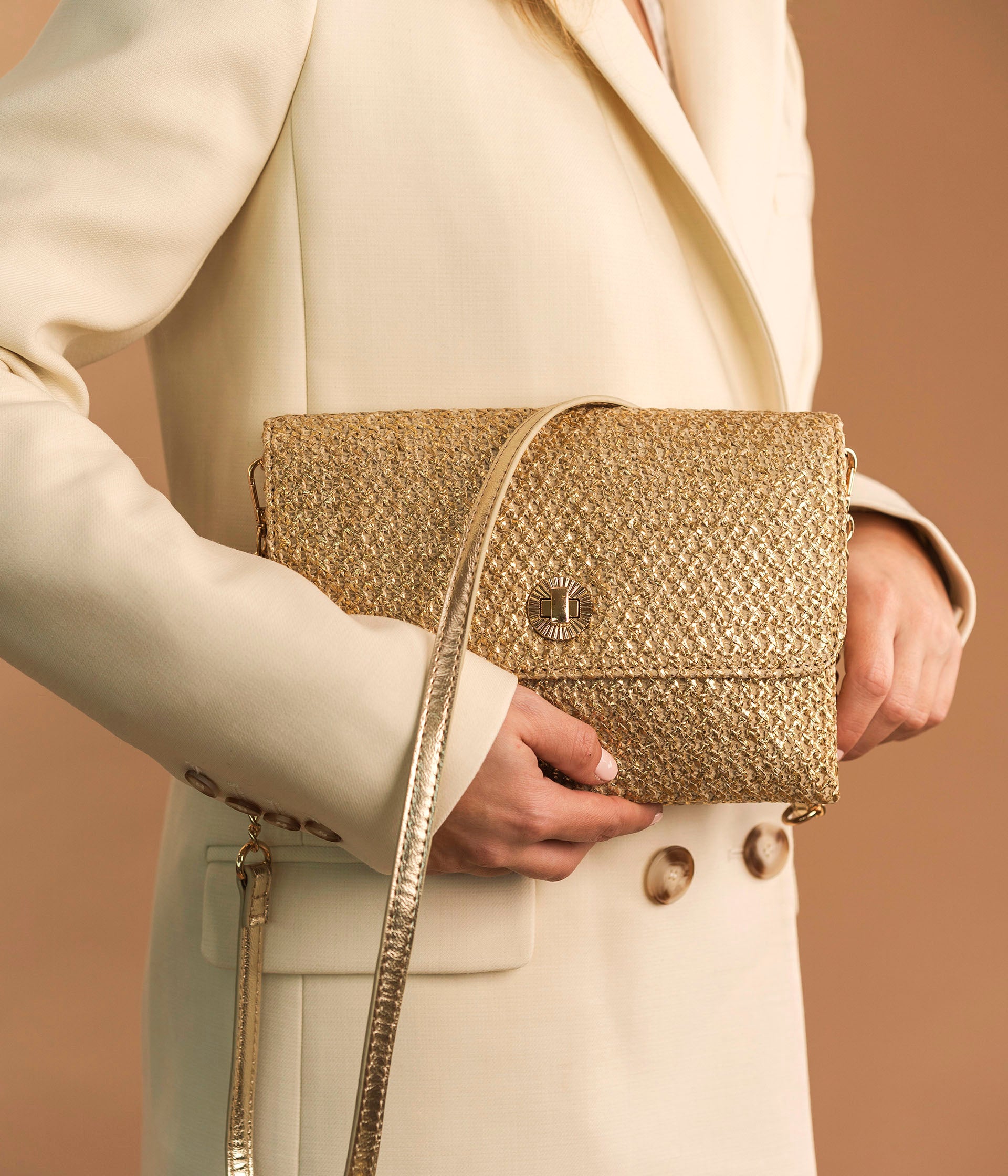 Pochette Eleanor doré