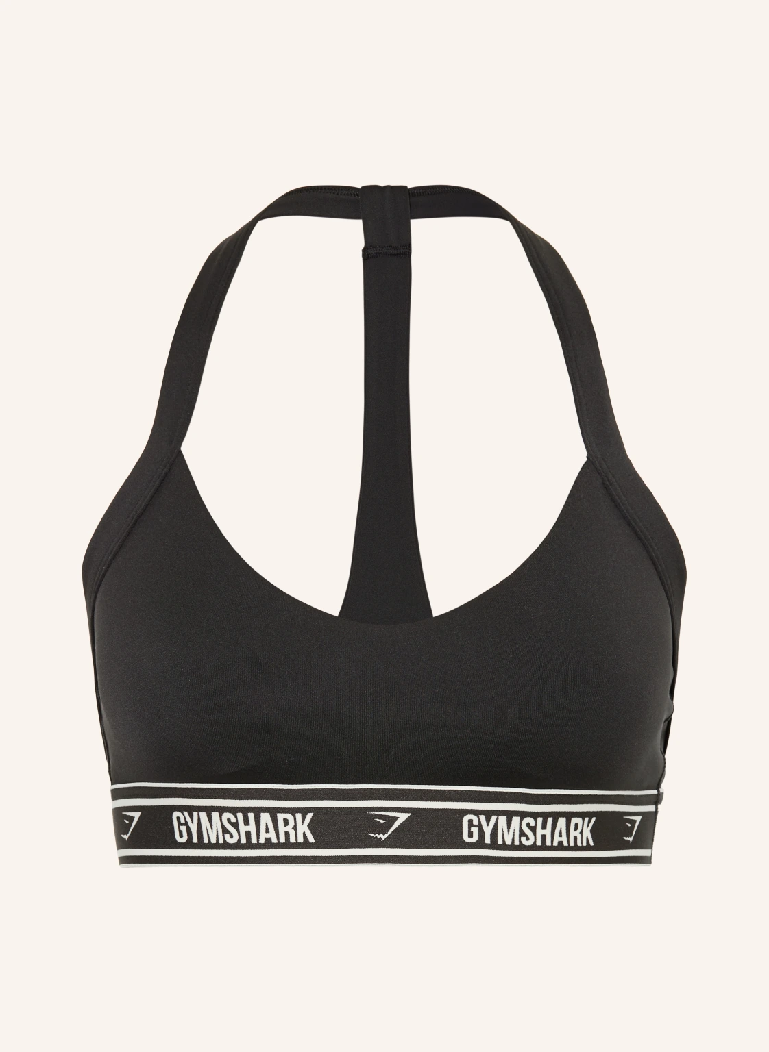 GYMSHARK Sport-BH LIGHT SUPPORT HALTER NECK LOGO
