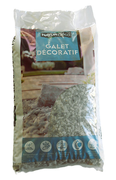 Galet décoratif Ice Blue 4-8 Natur Déco 8.4kg