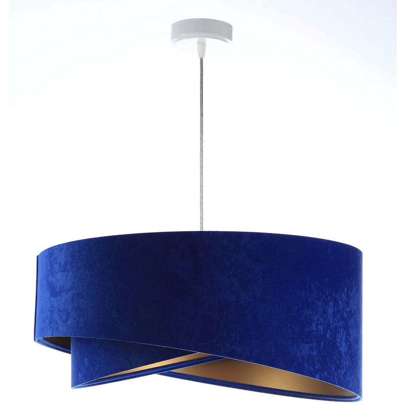 GALAXY - Suspension Tissu Bleu 50x50x105 cm