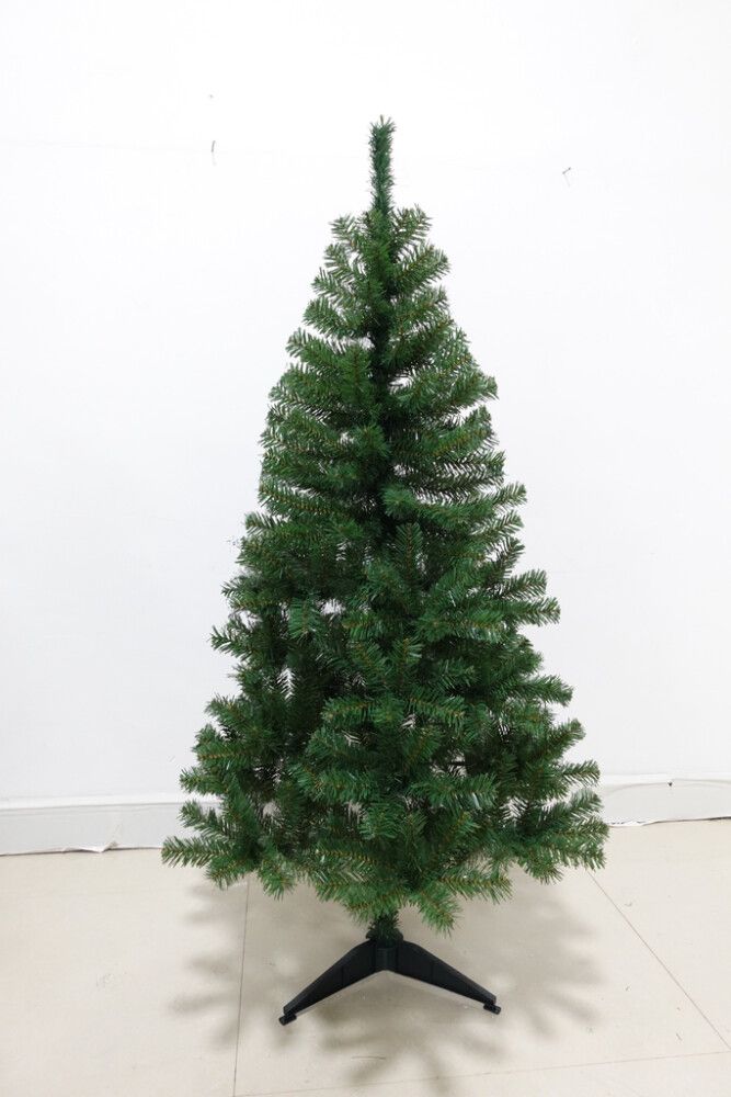 KUNSTIG JULETRE INKL. PLASTFOT 150CM GRØNN