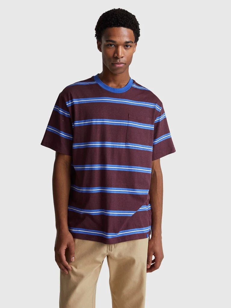 Striped t-shirt in pure cotton