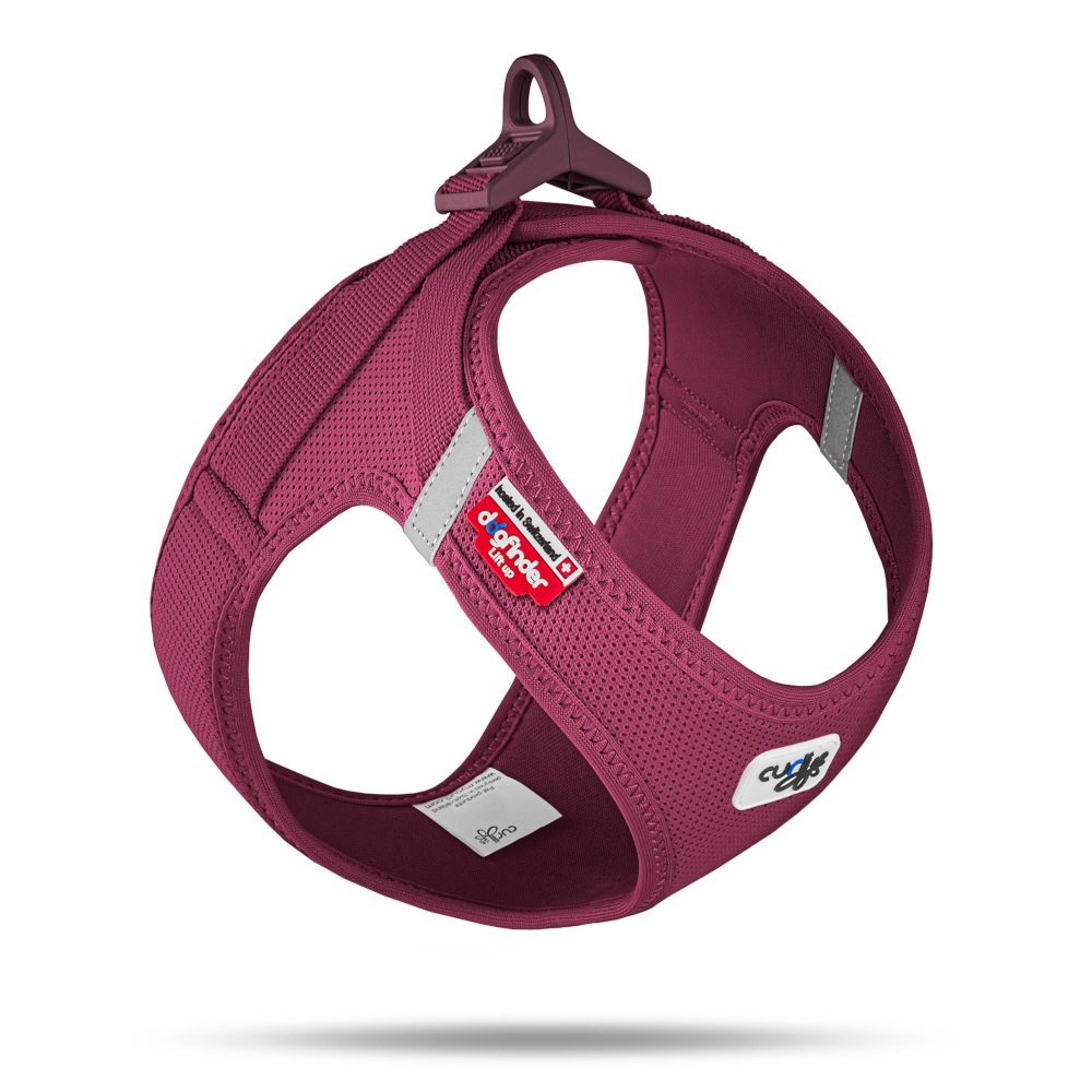 Curli Vest Harness Clasp Air-Mesh - Ruby