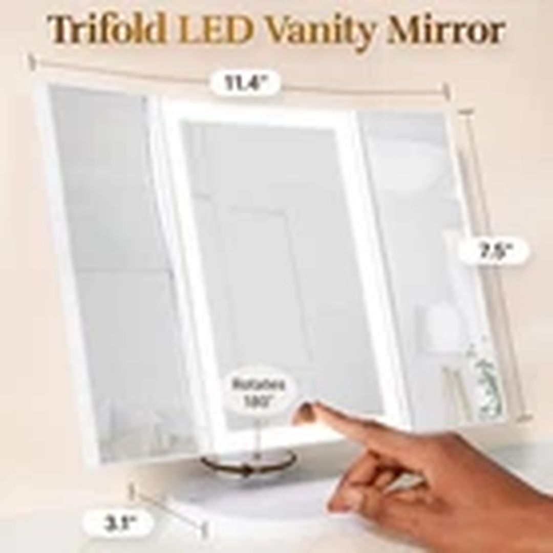 EONLION Beautyworks Backlit Makeup Vanity Mirror 36 LED Touch-Screen