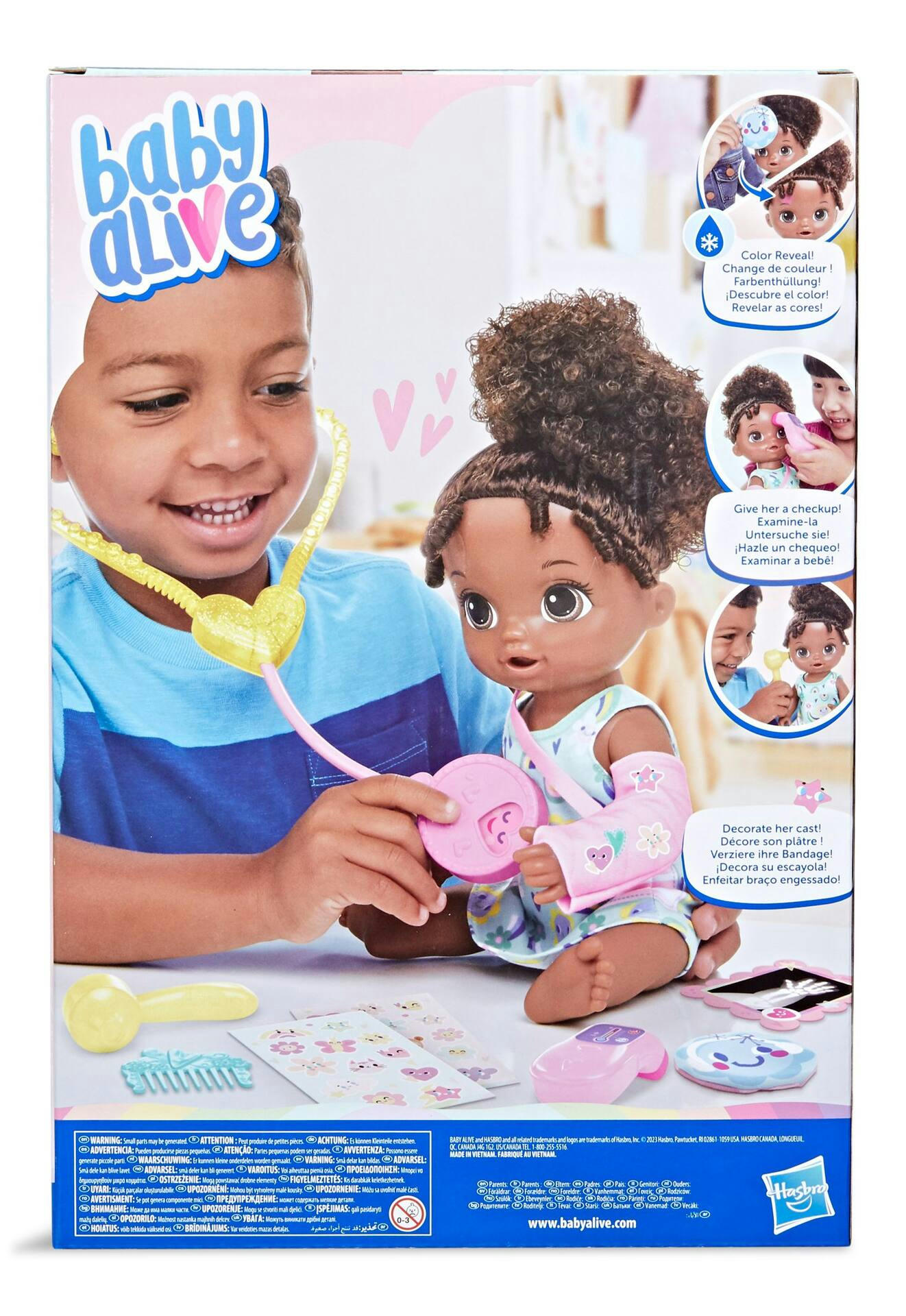 Baby Alive Better Now Bella Doll Playset, Brown Curly Hair, Ages 3+