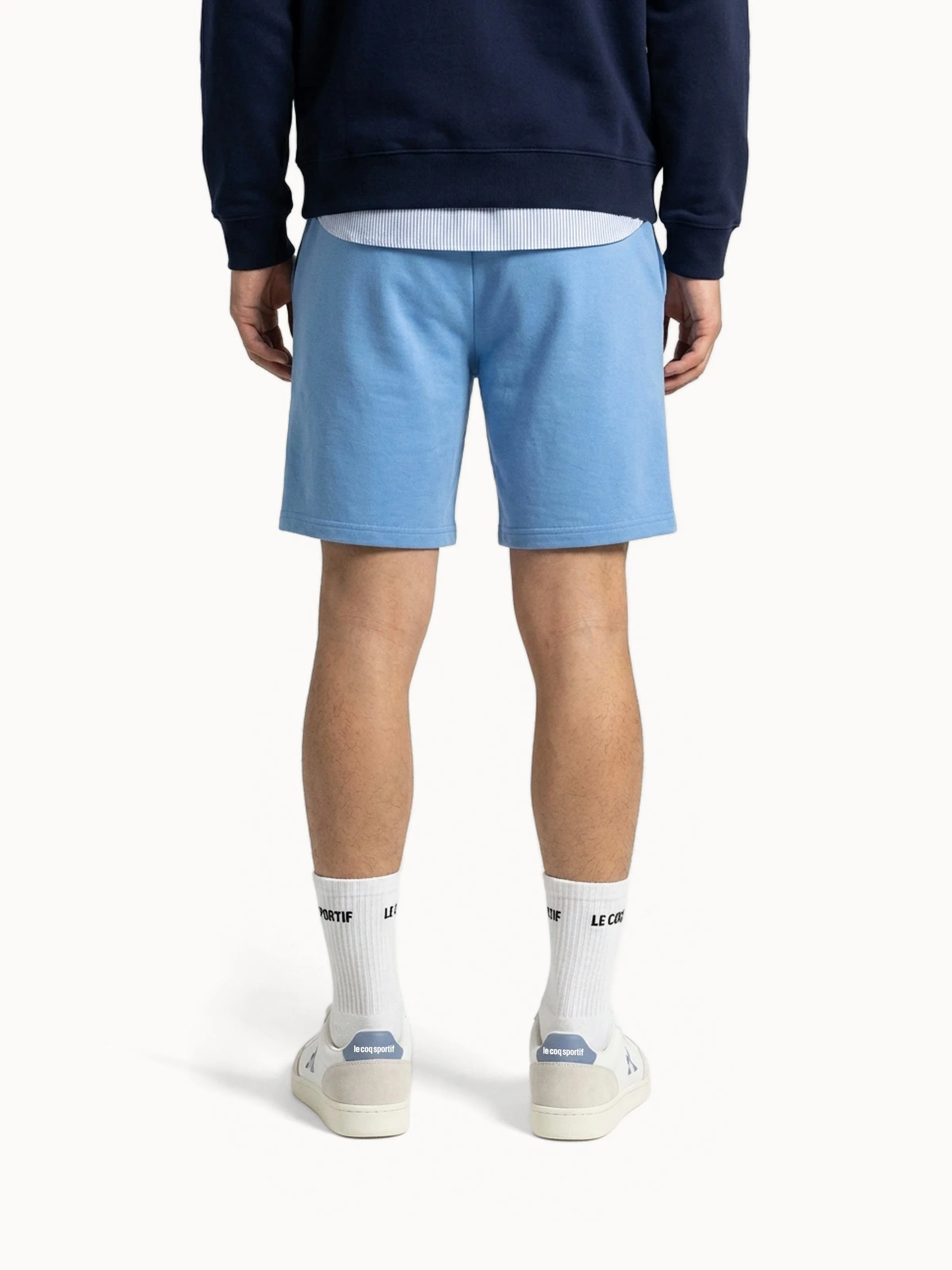 Short Essentiel en jersey de coton avec logo ton sur ton