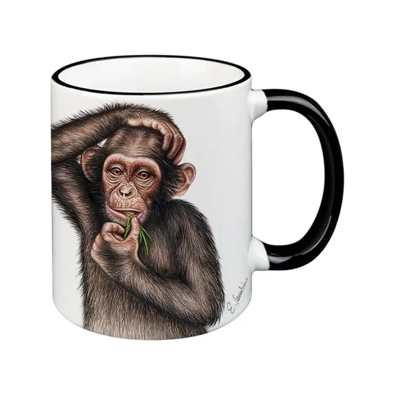 Tasse 12er-Set Affe
