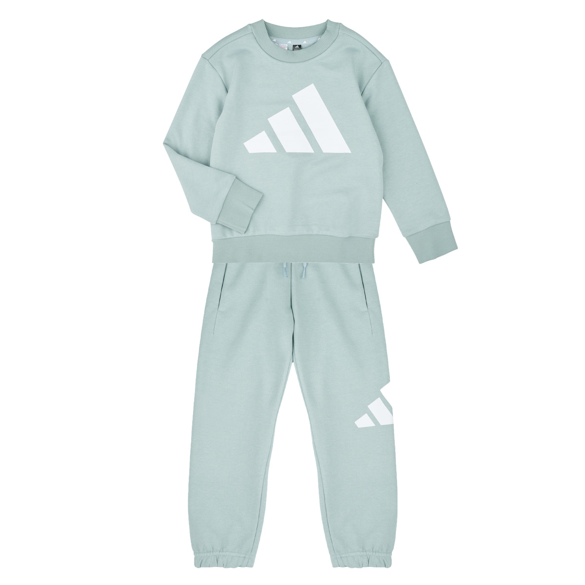 adidas - Train Essentials 3-Stripes Tee Set Kids - Grey / White
