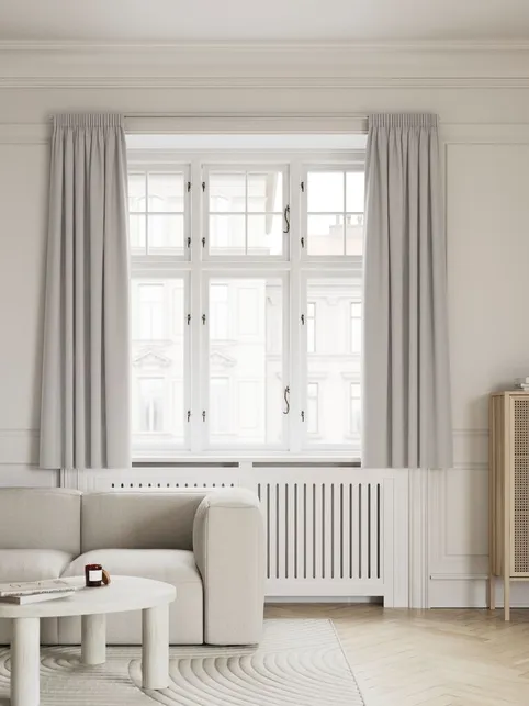 Lysdæmpende gardin AMUNGEN 1x140x175 lysegrå