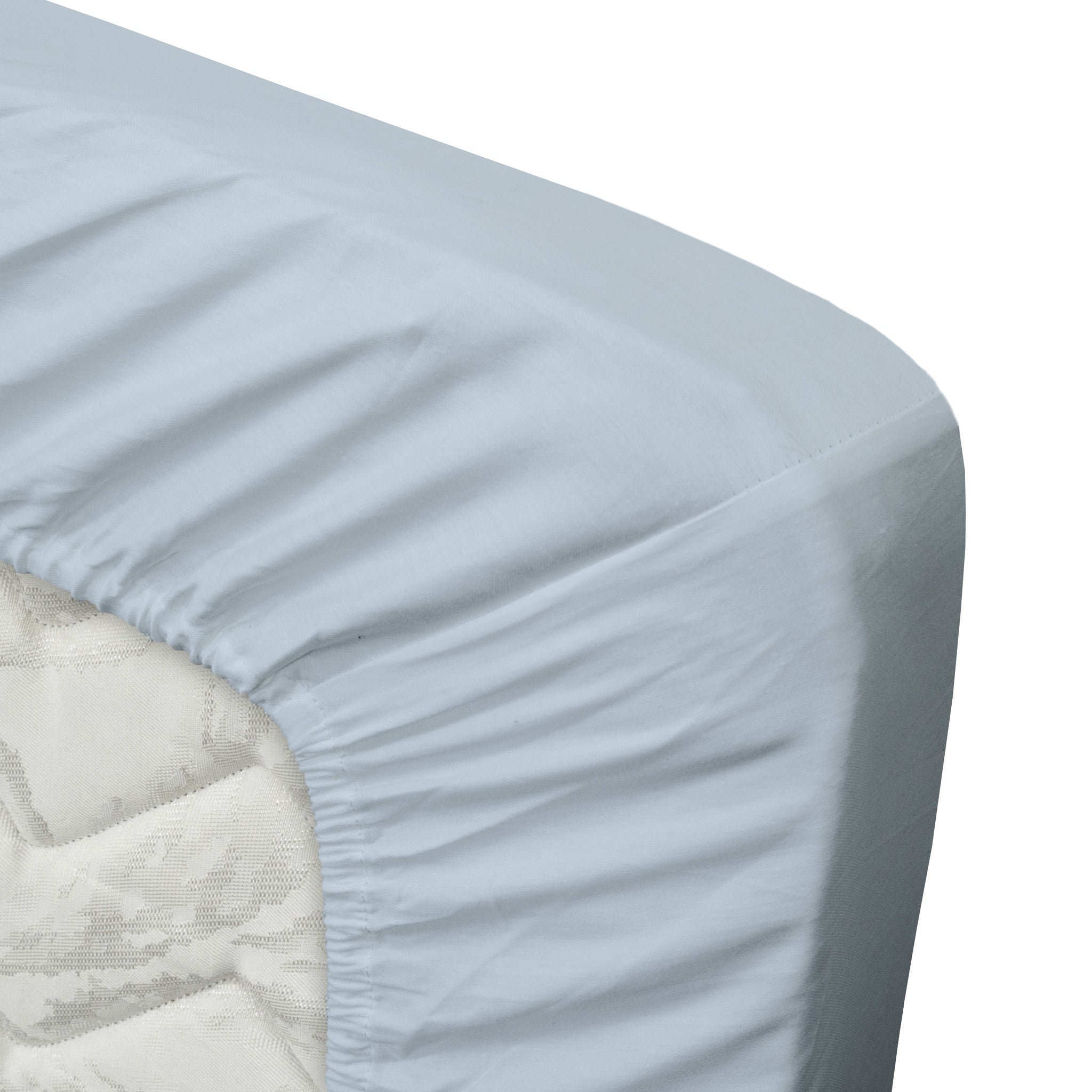 Ten Cate topper hoeslaken - 100% katoensatijn - 180x200 - lichtblauw
