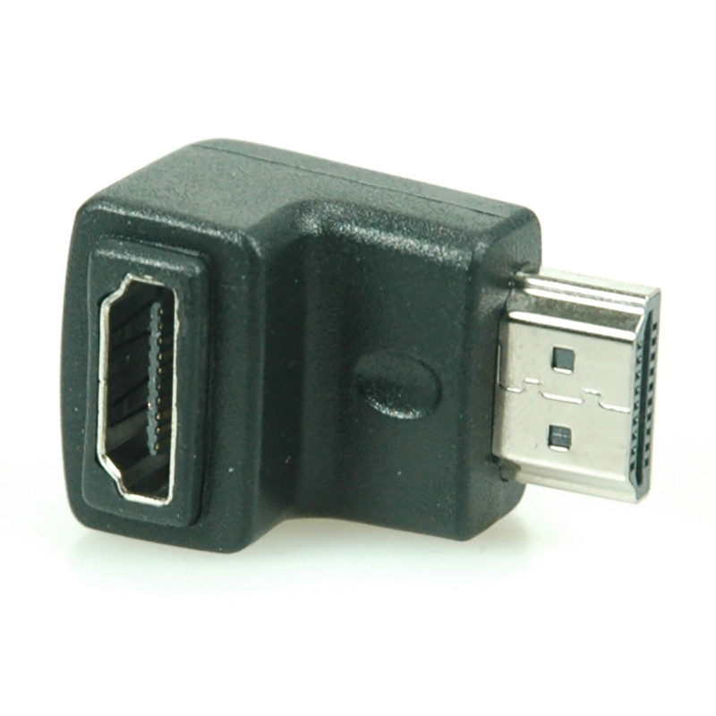 Adaptateur coudé HDMI mâle - femelle