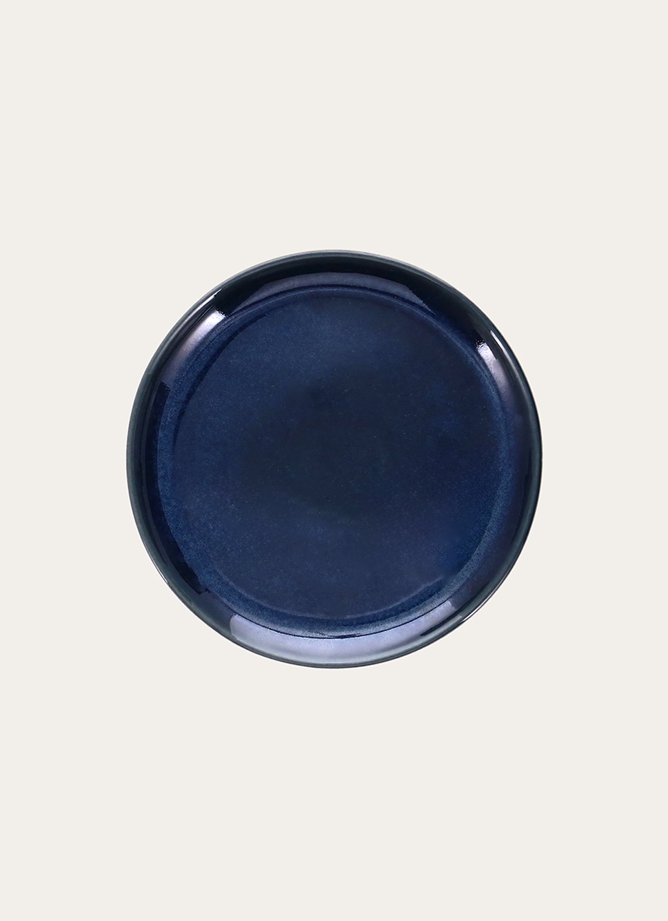 ASSIETTE DESSERT CHICAGO Bleu MARINE