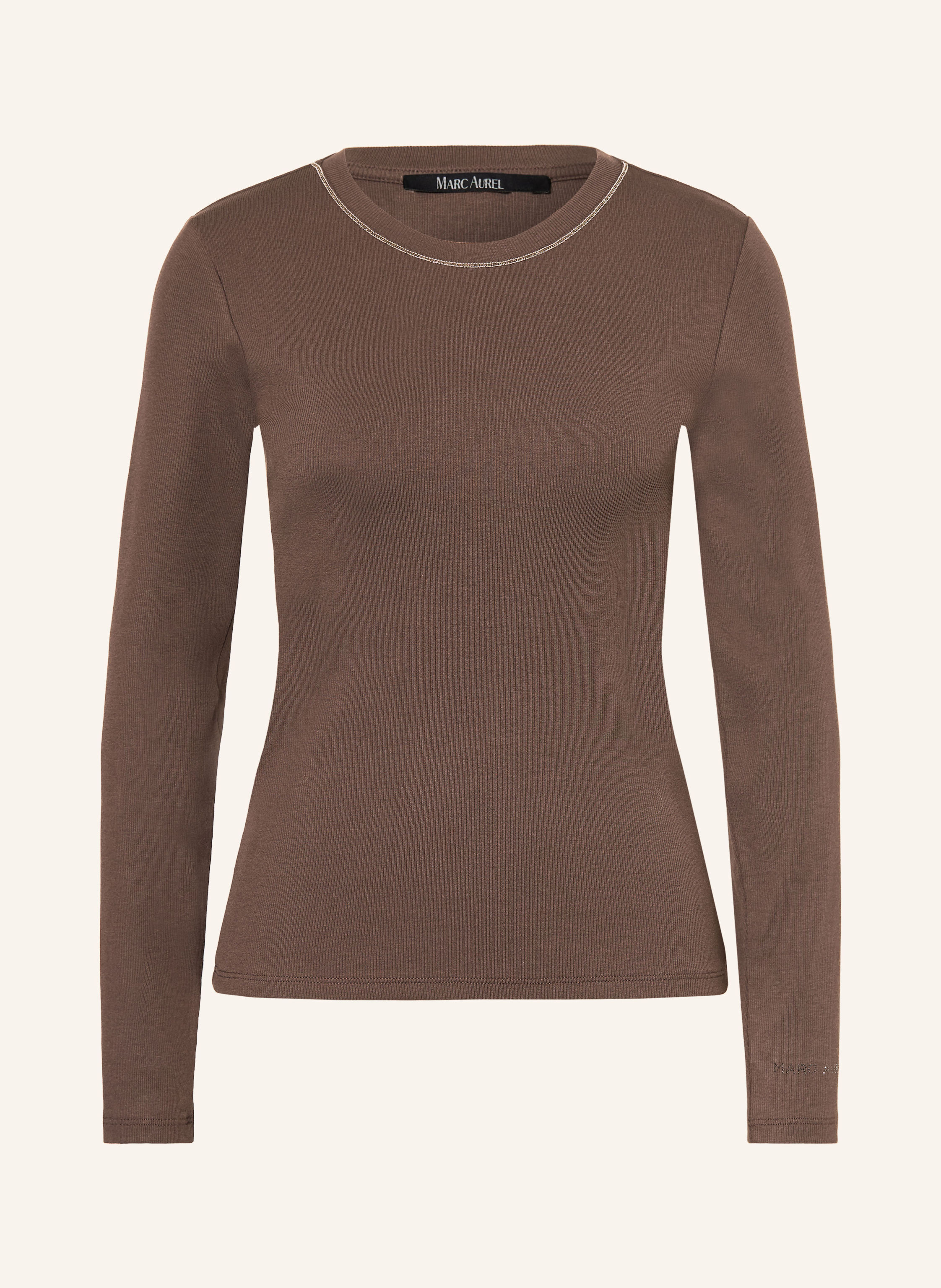 MARC AUREL Longsleeve mit Schmucksteinen