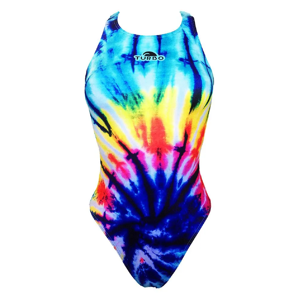 Turbo Wide Strap Swirl swimsuit