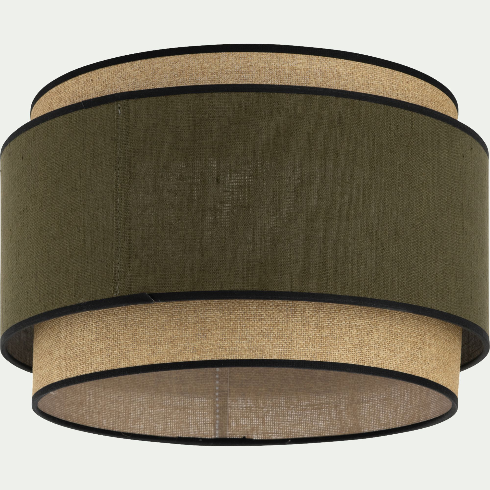 KASTELL - Abat-jour cylindrique en tissu D38cm - vert