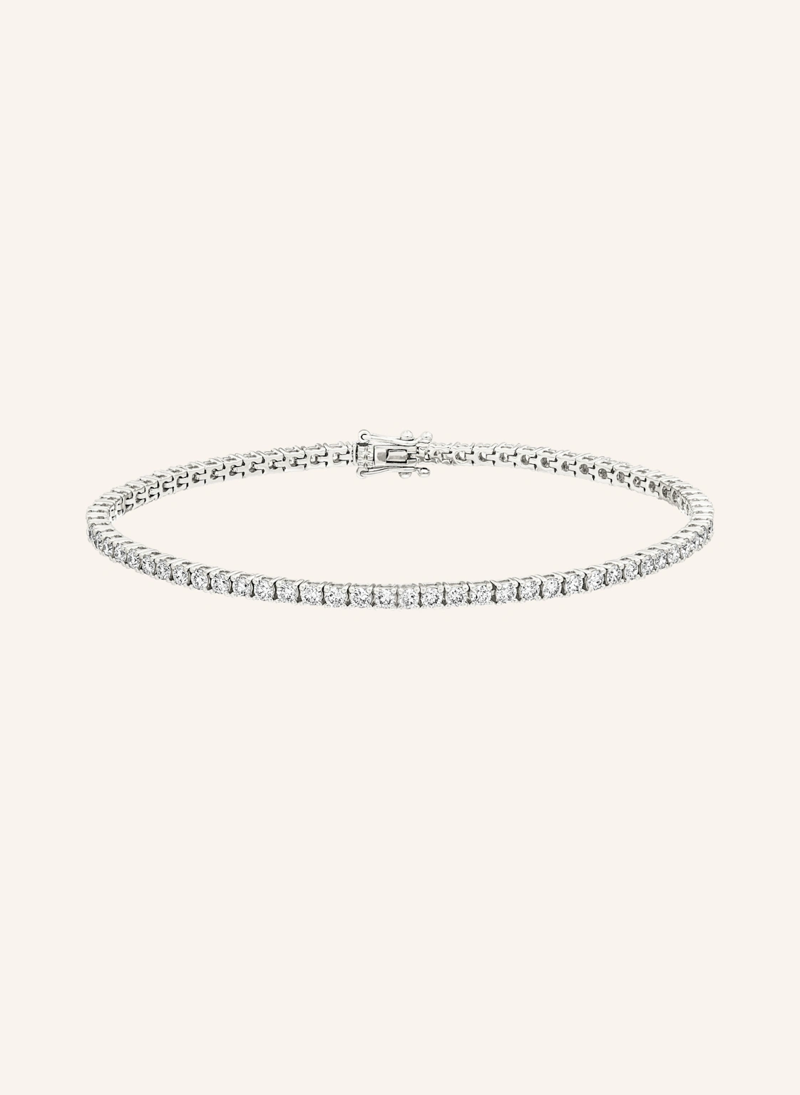 Leaf Armband TENNIS aus 18 Karat Weißgold mit 3,42 ct. Diamanten