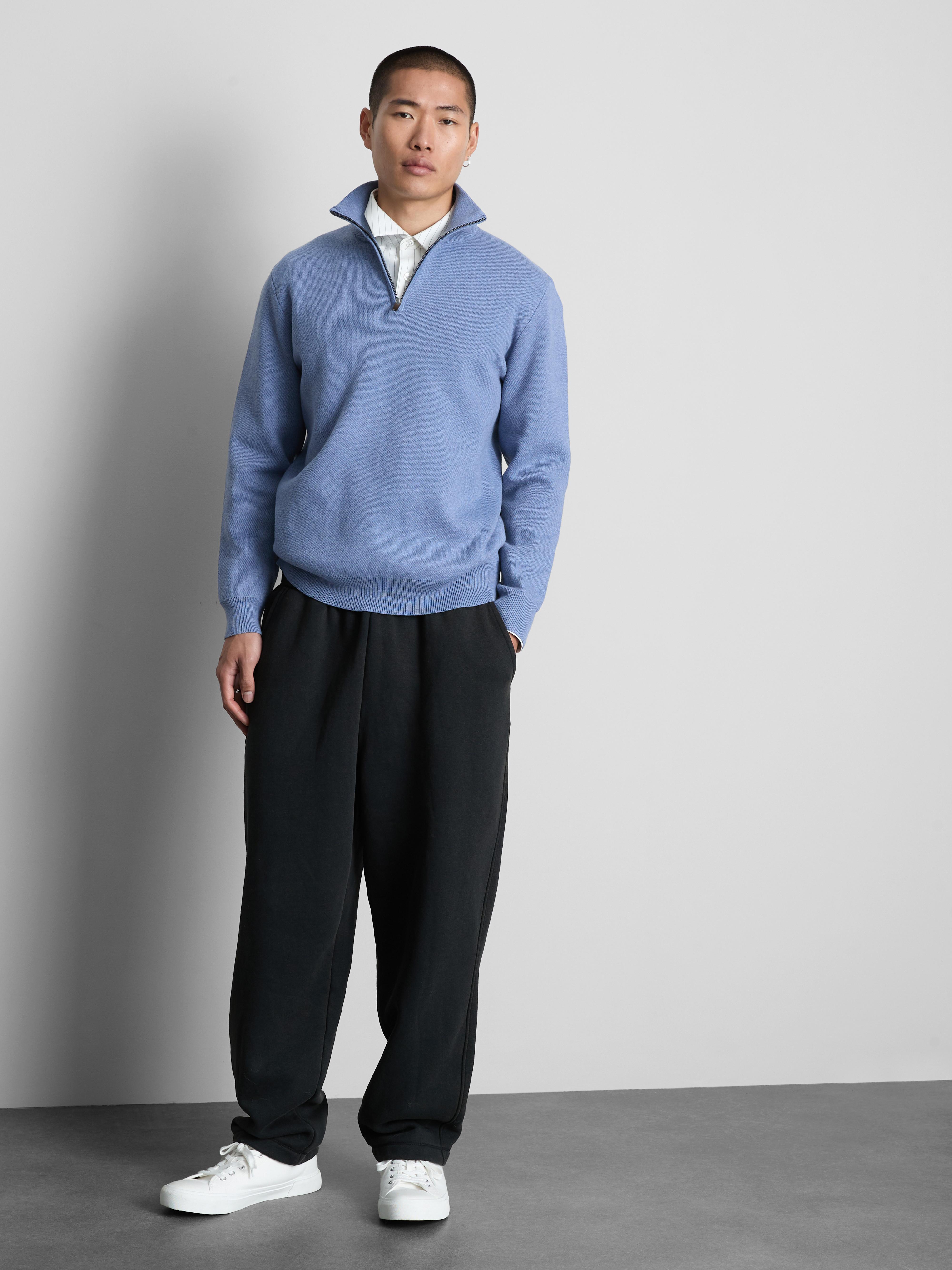 Half-Zip Funnel Neck Sweater