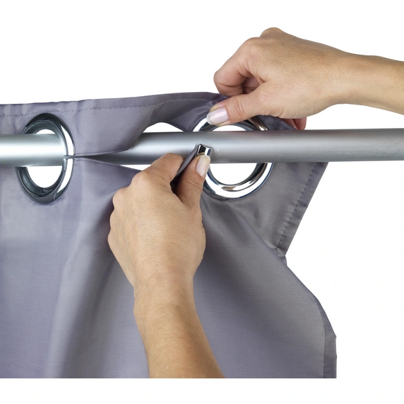 Duschvorhang »Comfort Flex«, BxH: 180 x 200 cm, Uni, grau
