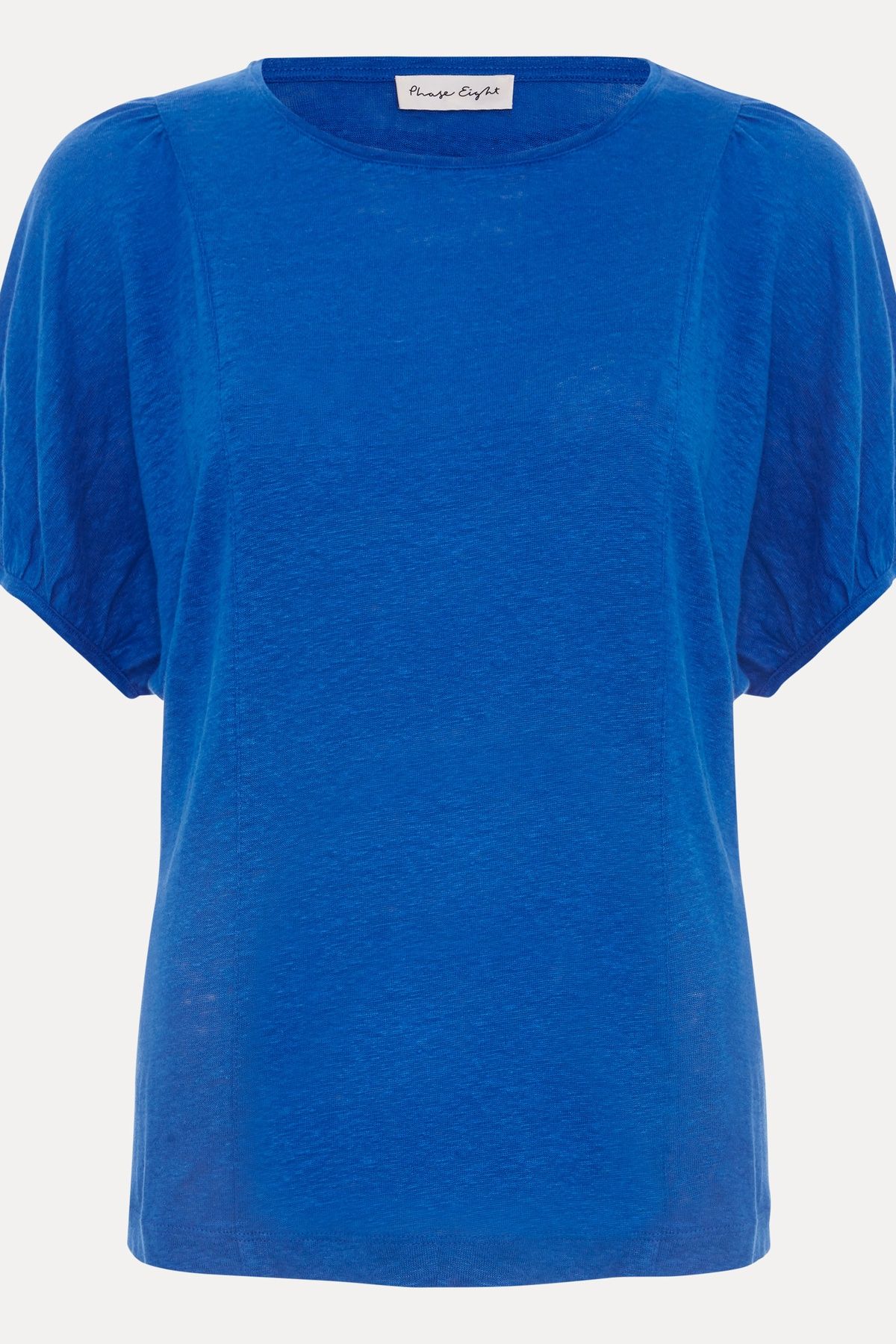 Phase Eight Arabel Linen Puff-Sleeve T-Shirt