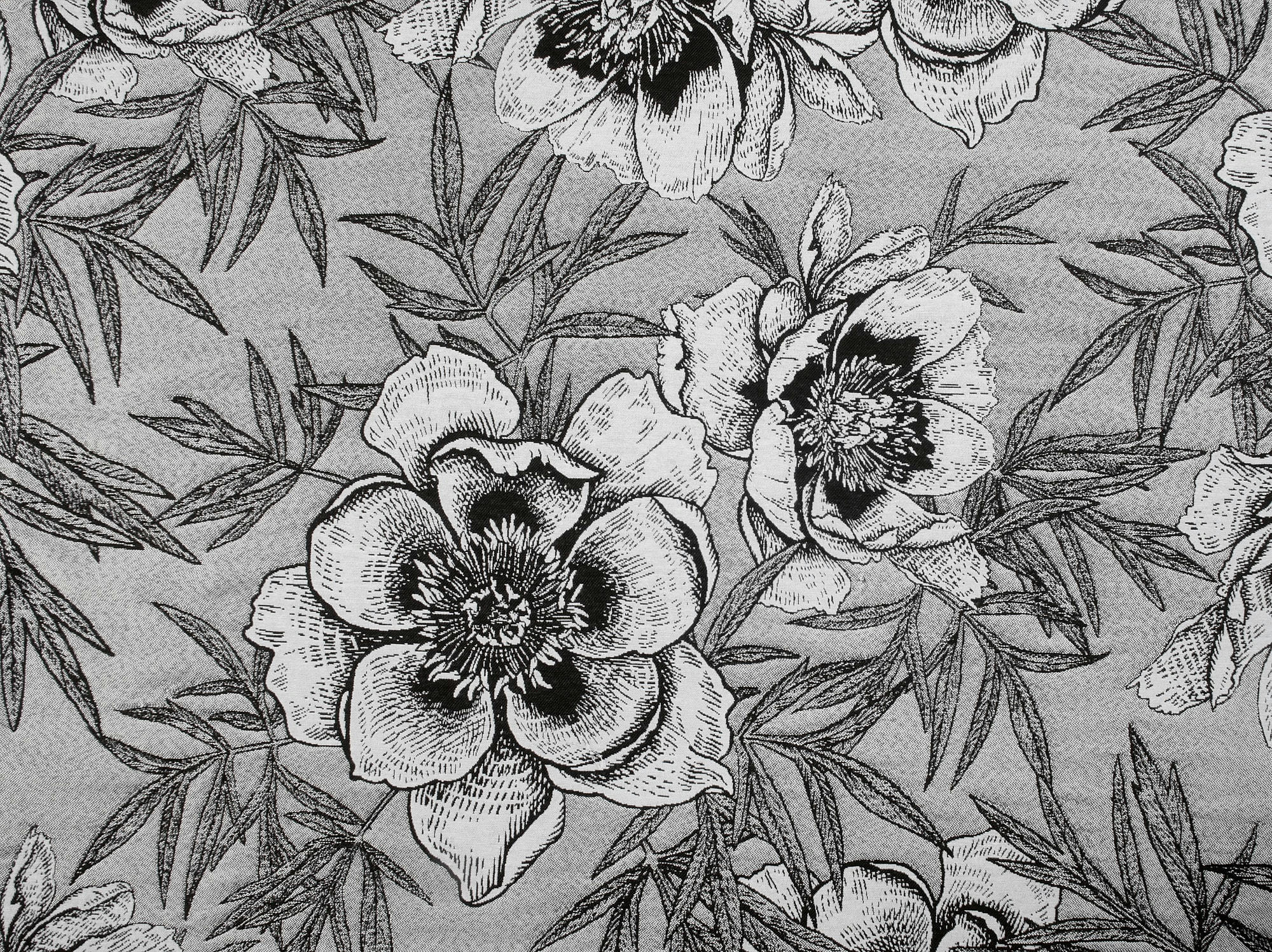 PEONIA - Rideau d'ameublement 140x260cm Gris