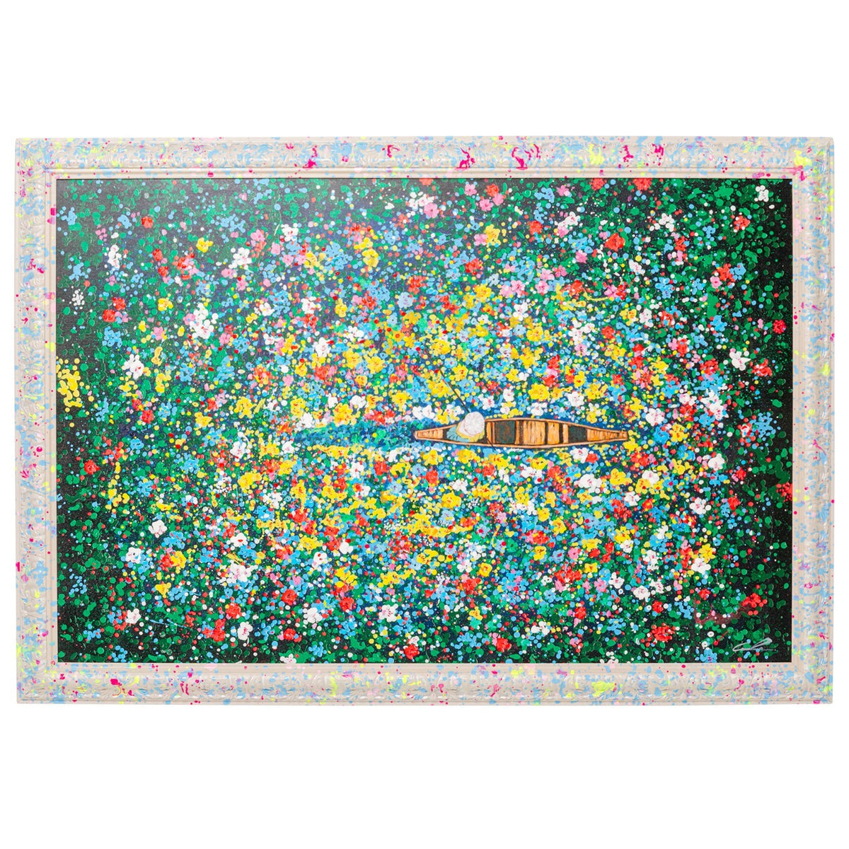 Kare Design Schilderij drijvende bloemenmarkt 150x100cm