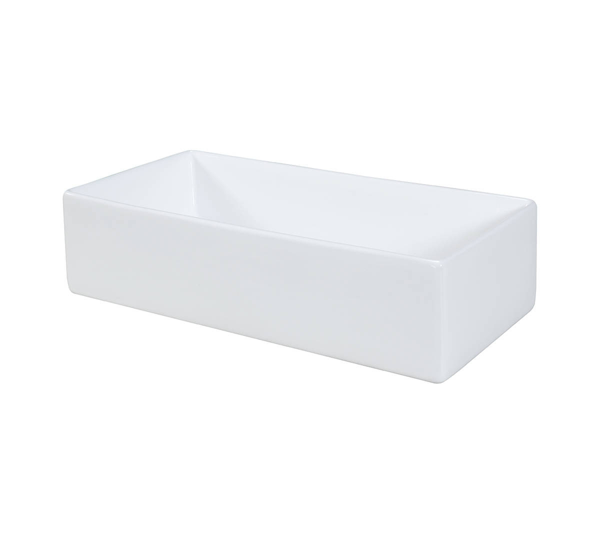 Umywalka nablatowa ceramiczna GAJA45-SW Biały Połysk 45 cm