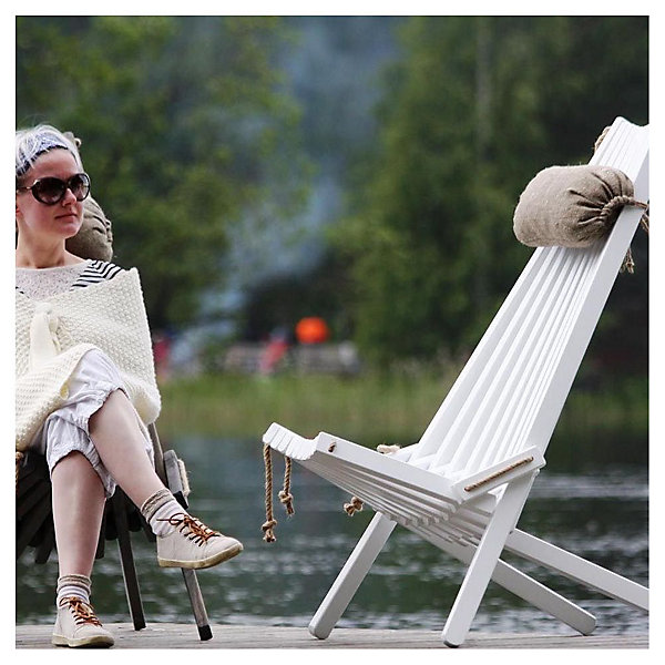 Chilienne en bois EcoChair Pin blanc