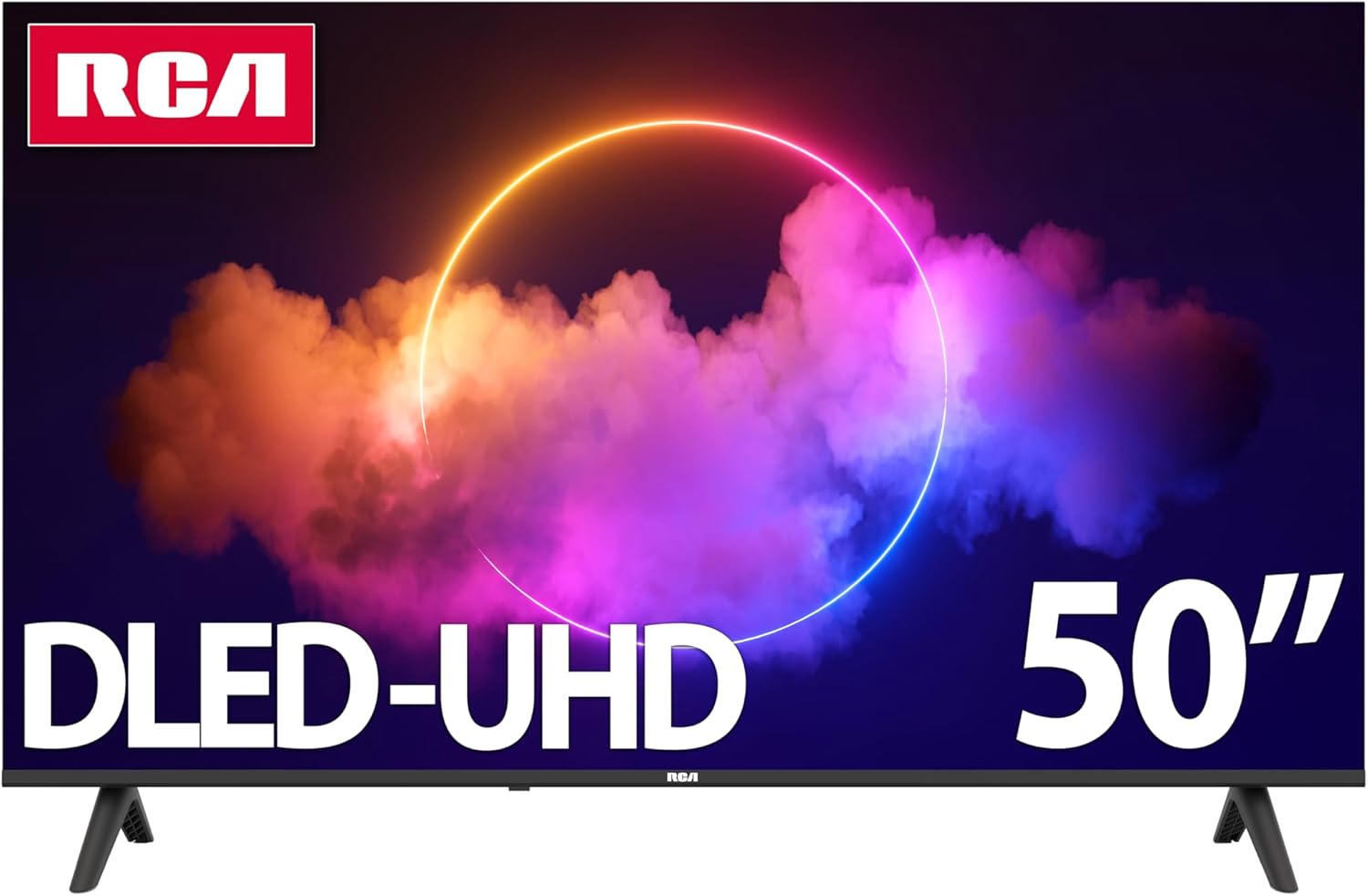 RCA 50-Inch UHD Smart Google TV, Frameless LED Display with HDR10, Wi-Fi and Bluetooth, Google Assistant Built-in, Compatible with Alexa
