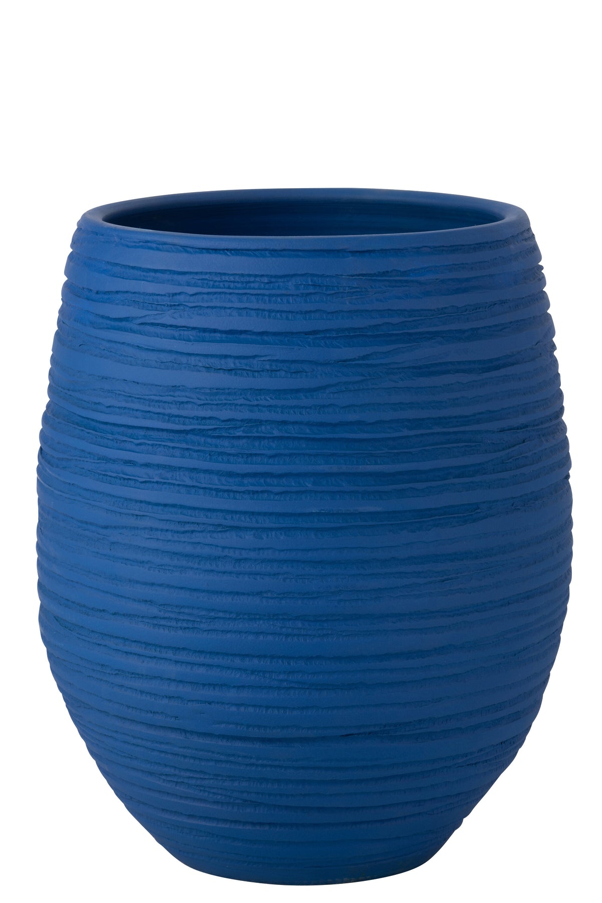 J-Line bloempot Fiesta - keramiek - blauw - large - Ø 44 cm