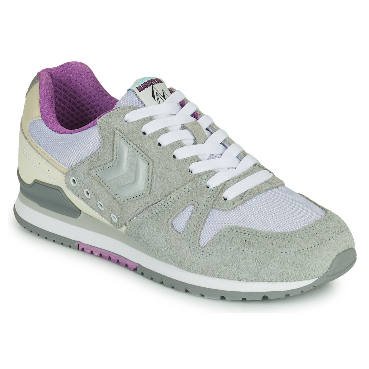 hummel - MARATHONA SUEDE - Grey / Violet