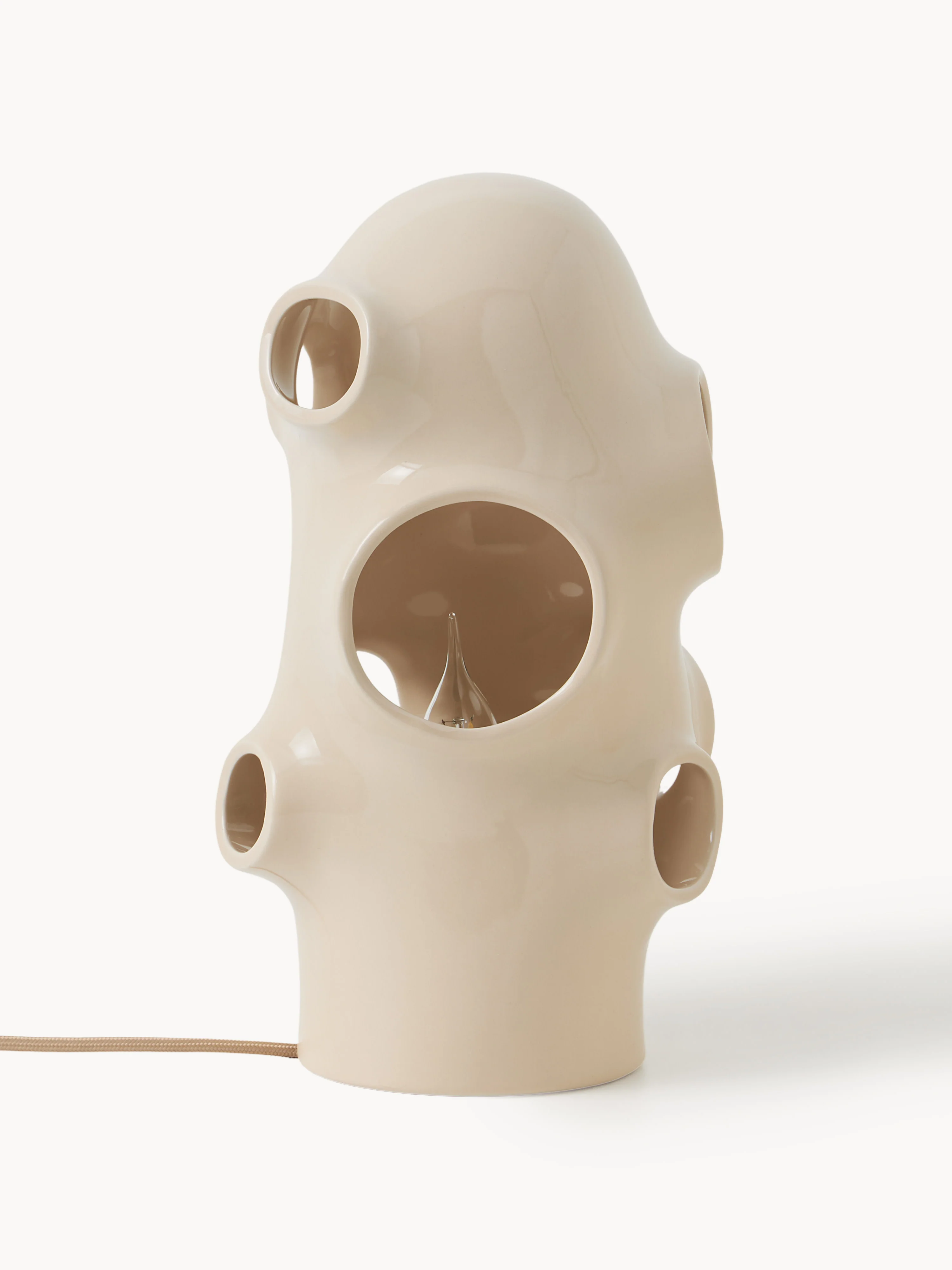 Kleine Tischlampe Bulle, handgefertigt