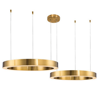 LAMPA WISZĄCA LED 40 60cm CIRCLE nowoczesna okręgi