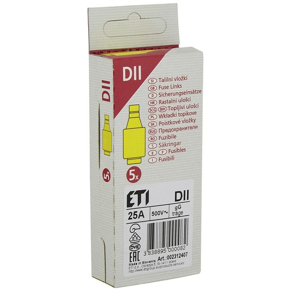 Diazed-Sicherungseinsatz, E27, 25 A, Grau