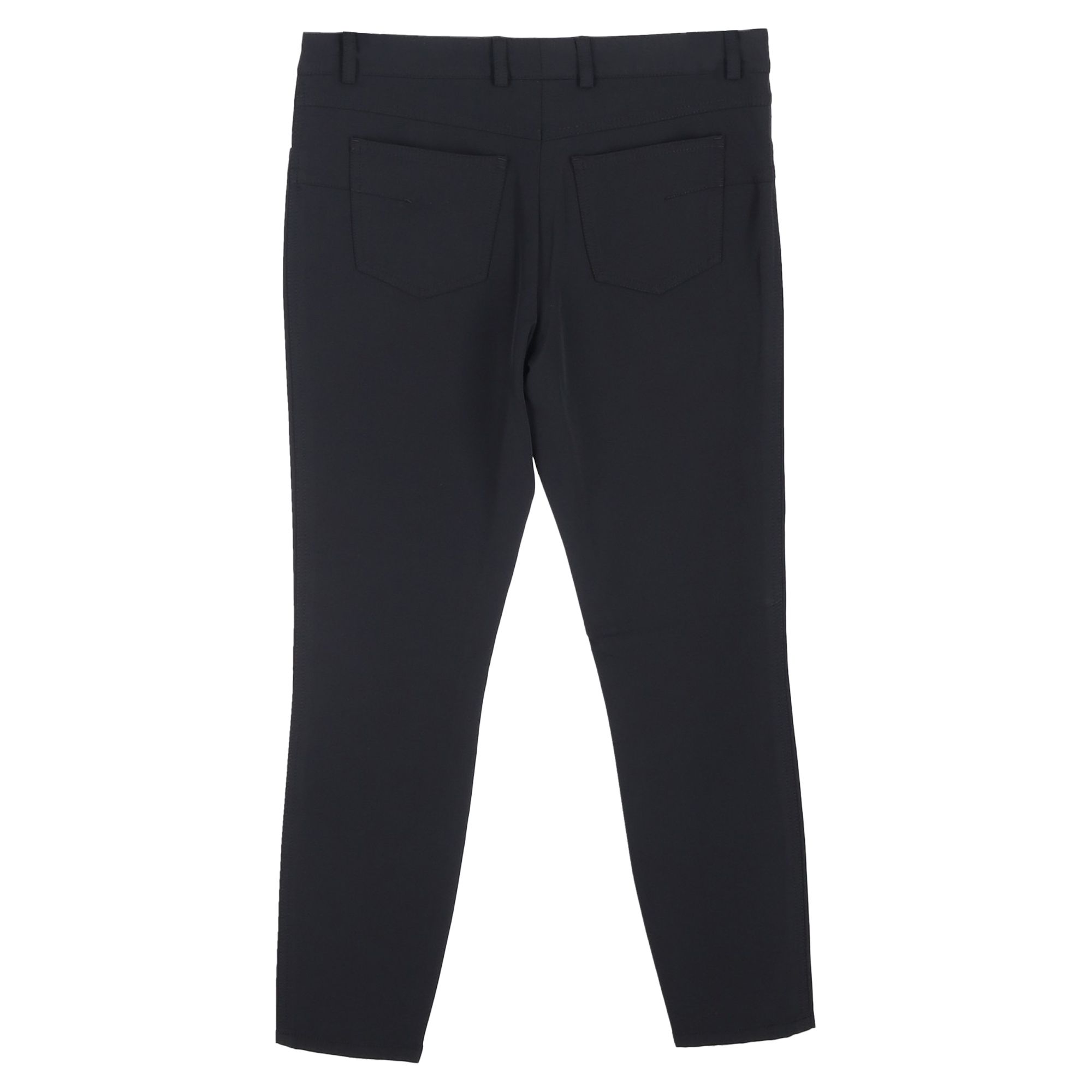 ESCADA Preloved Straight-Leg Trousers in Black Silk