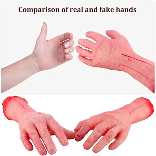 NNETM Gruesome Halloween Prop: Bloody Severed Human Arms