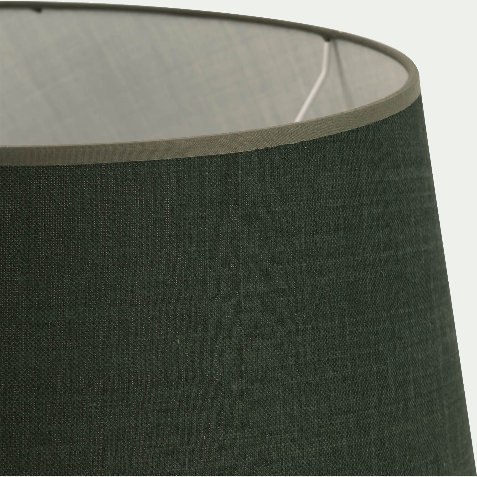 MISTRAL - Abat-jour tambour en coton D45cm - vert cèdre