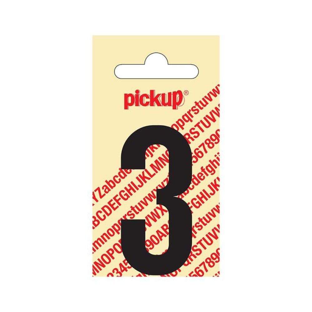 NUMMER PICKUP NOBEL 60 MM 3 SVART