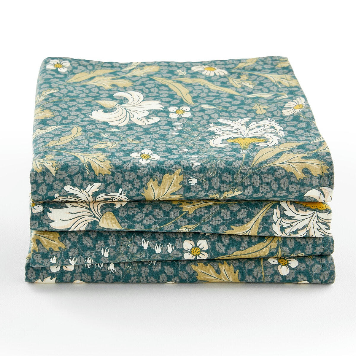 Lot de 4 serviettes de table coton lavé, Watson