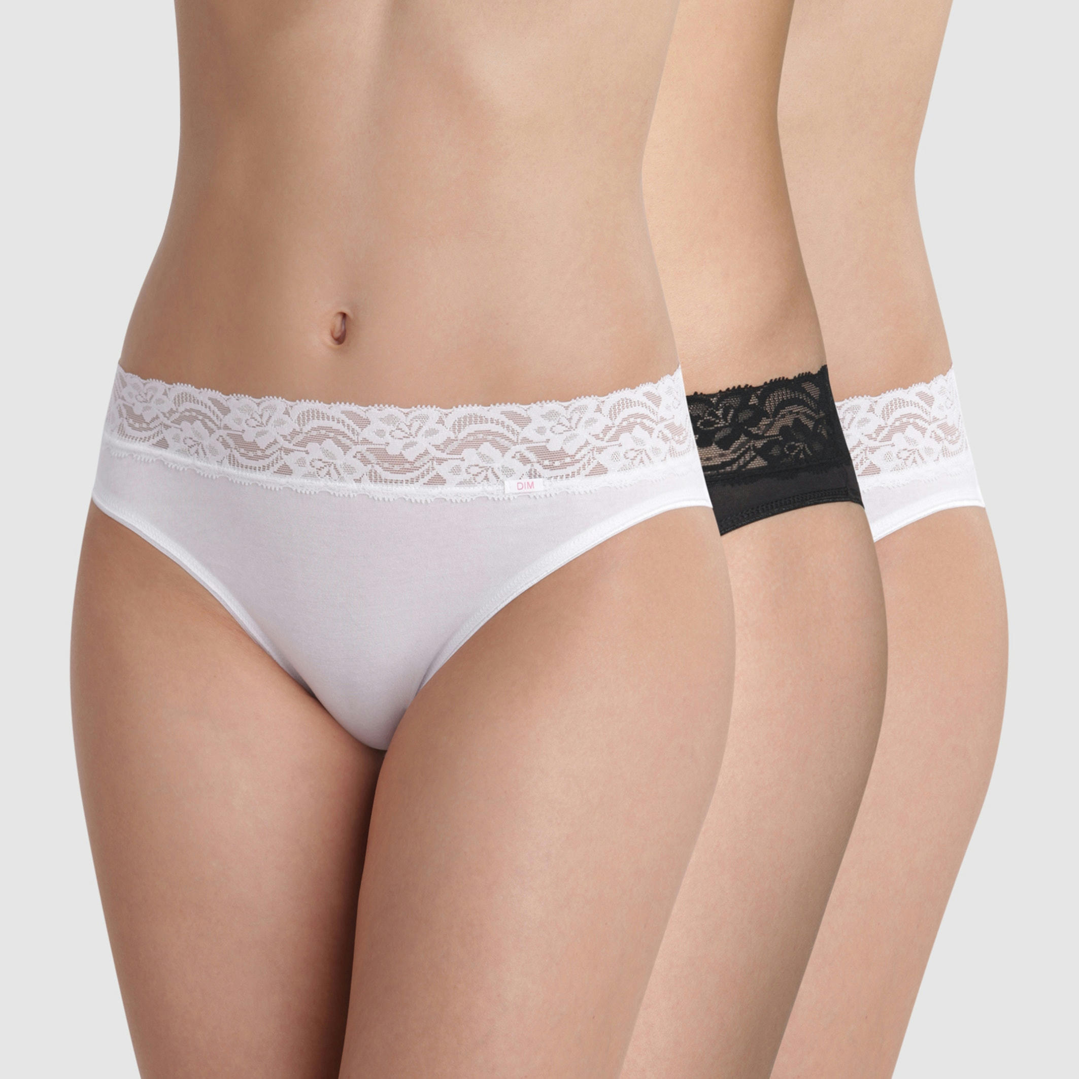 Slip midi Coton Stretch Feminine (lot 2+1 gratuit)