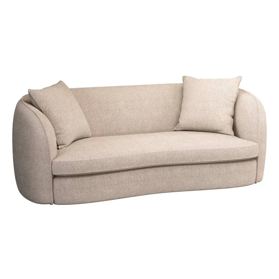 Bank Enzio 3,5-zits - stof Wales - taupe