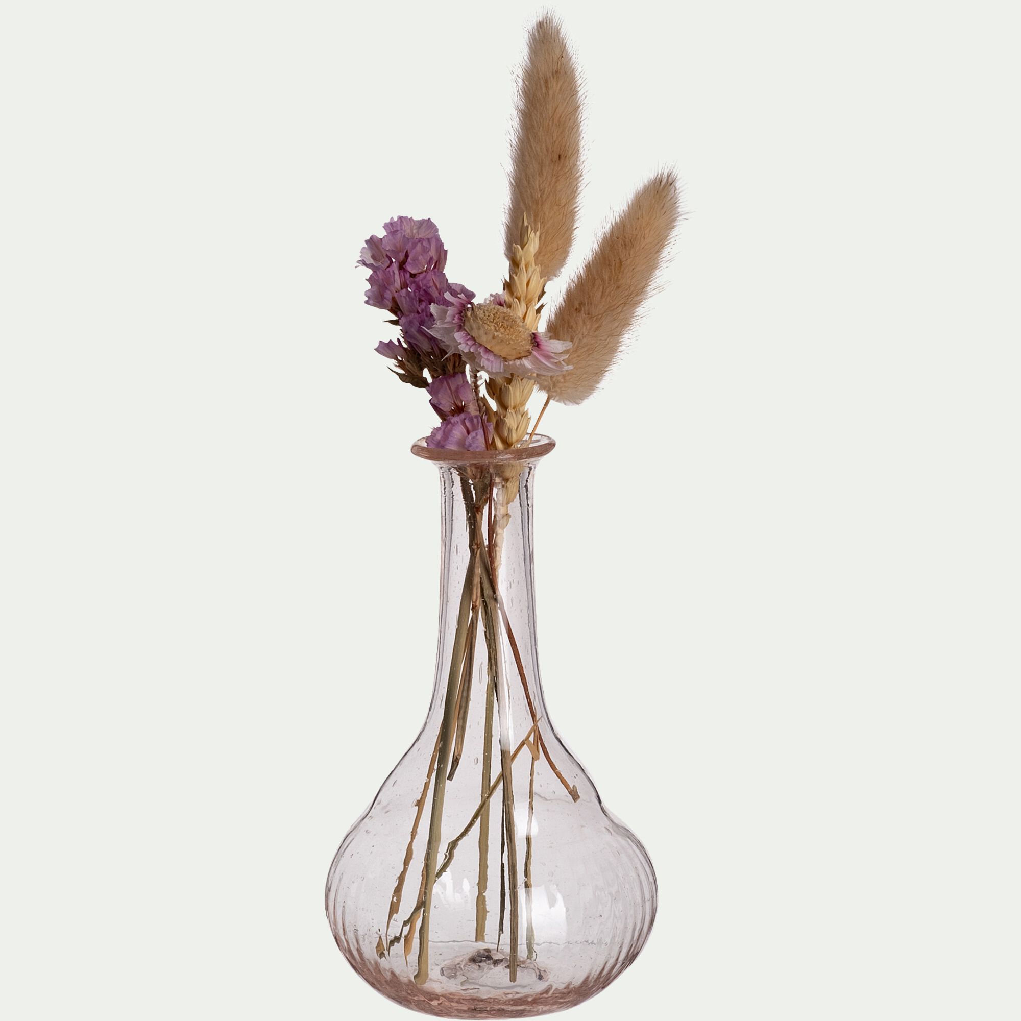 VEALI - Petit vase en verre H13cm - rose
