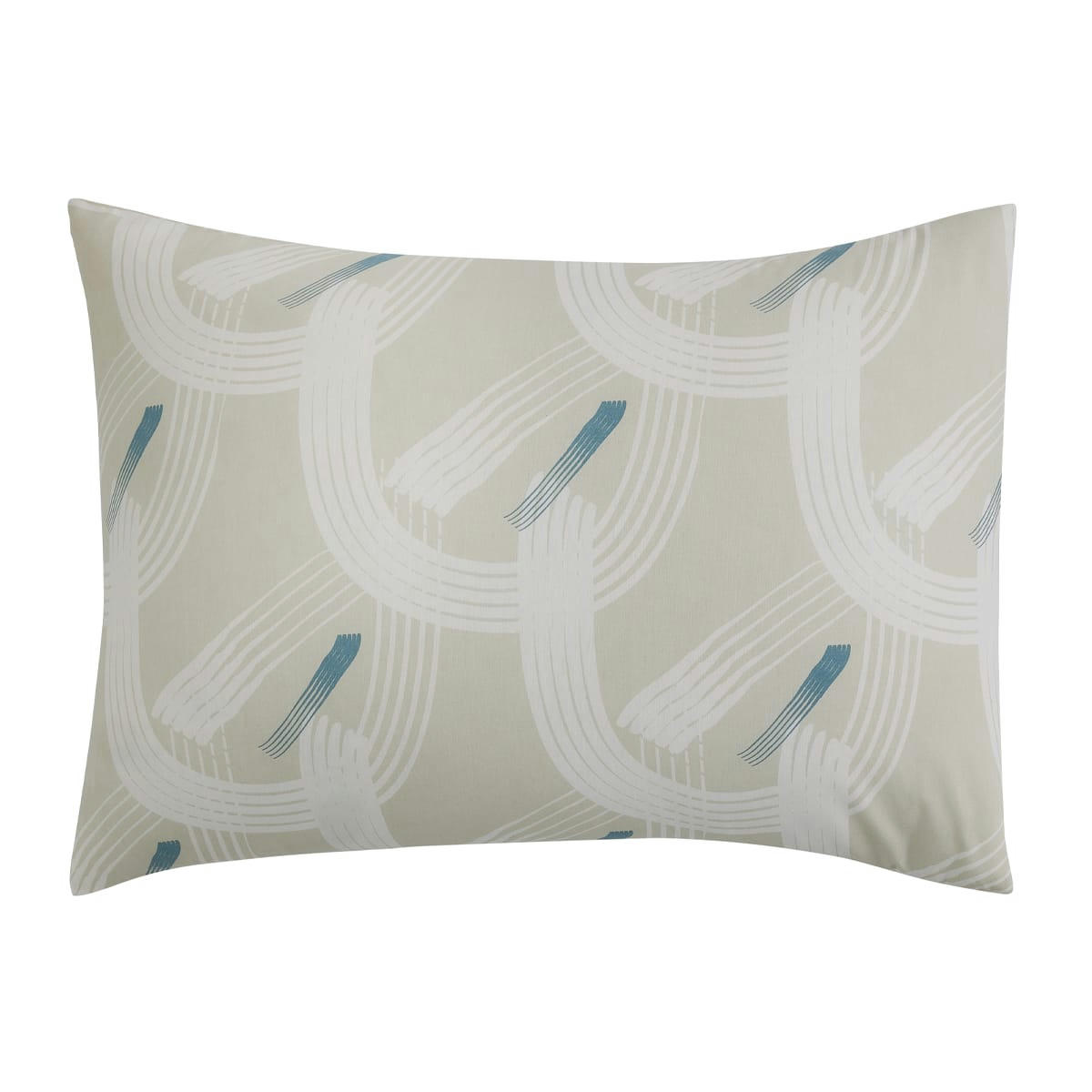 GABIN - Taie d'oreiller en coton blanc 50x70