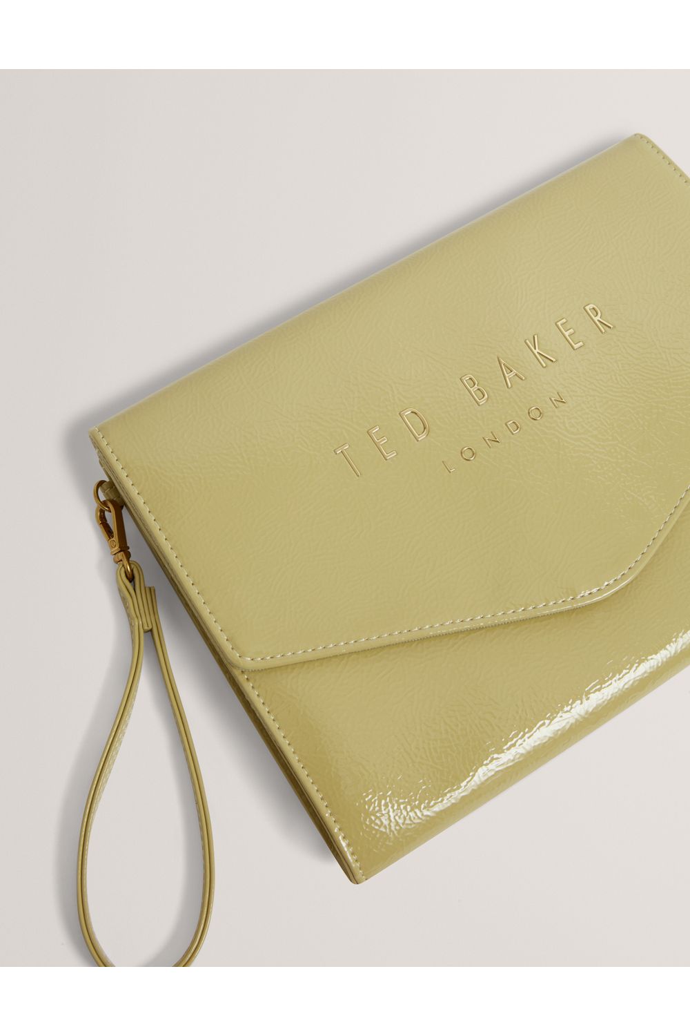Ted Baker Crinkle Icon Pouch Yellow