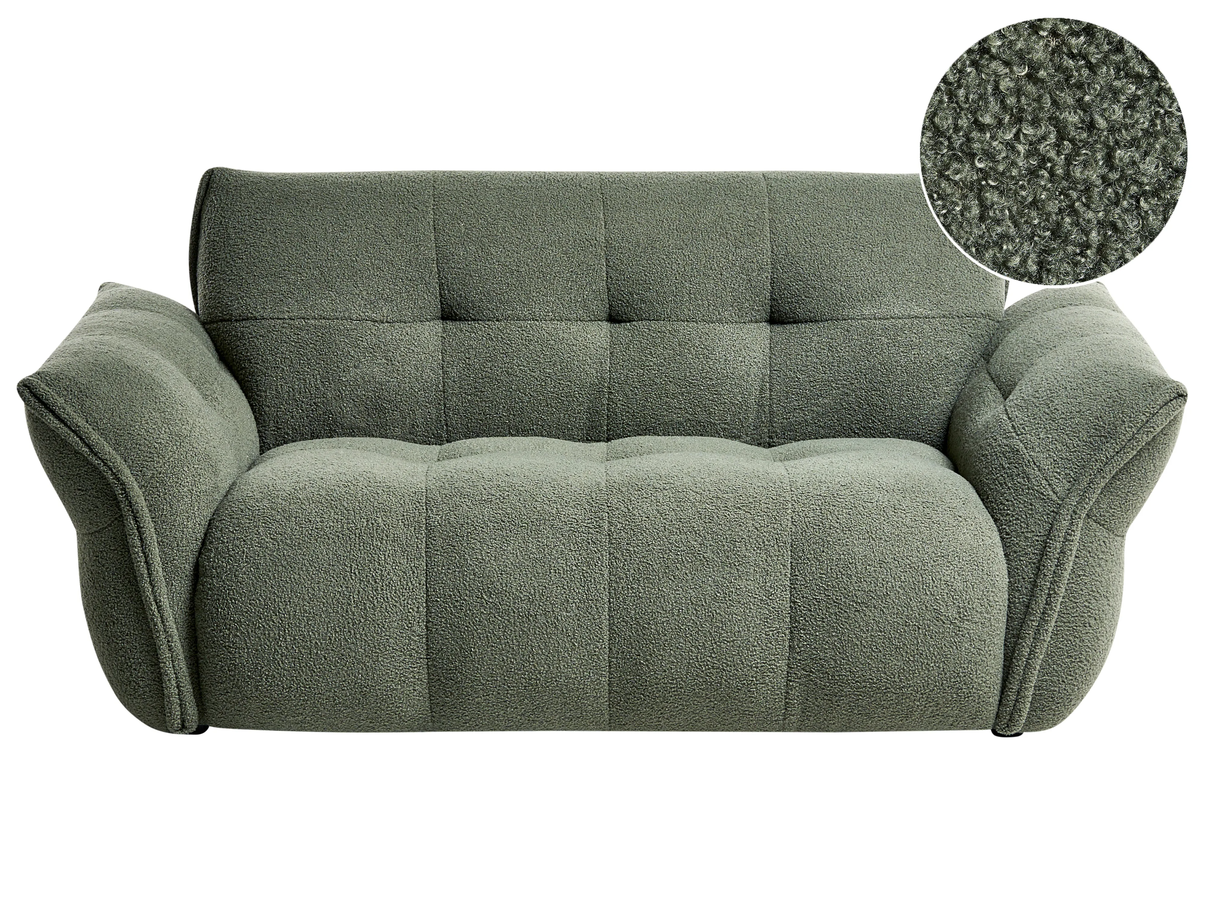 Sofa 2 Seater HALBA Boucle Green
